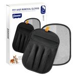 Paastai Pet Hair Removal Glove Upgraded Five-finger Electrostatic Magic Brush Pet Hair Remover Reusable Cat & Dog Hair Remover F