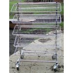 Steel Wire Mesh Hot Bread Trolley – 5 Tier – 132 X 90 X 62CM