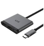 Usb-c To HDMI 4K 3IN1 Adapter Nylon Braided Cable Black