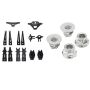 14 Pcs Front Rear Upper Lower Swing Arm Bumper