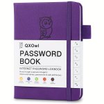A6 Hardcover Password Book With Alphabetized Tabs Internet Logbook Journal For Seniors Password Keeper & Address Organizer For C