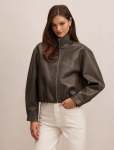 Julia Pu Funnel Neck Jacket - 16 Khaki
