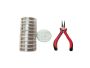 Beading Wire Combo - 0.8MM Wire And Plier - Wire Wrapping