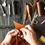 1PC Wooden Handle Metal Gourd Awl - Professional Leathercraft Stitching Punch Tool - Craft Diy Leatherworking Accessory
