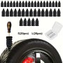 40pcs (S 20pcs+L 20pcs) Separately Packaged Vacuum Tire Quick Repair Kit With Spiral Rubber Nails Suitable For Automobiles And Motorcycles