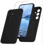 Silicone Cover With Screen Protector For Samsung Galaxy A55