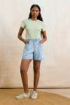 High-waisted Denim Shorts - 16 Light Wash