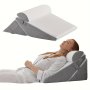 3PCS Bed Wedge Pillow Set Foam Wedge Pillow For Postoperative Back Leg And Knee Support Adjustable 9 & 30.48 Cm Folding Triangular Pillow For