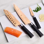3 Piece Samurai Cooper Stainless Steel Knife Set
