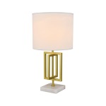 Chopin Marble And Gold Table Lamp