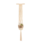 Macrame Plant Hanger Square Space On Dowel Cotton