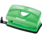 Rexel V210 Value 2-HOLE Punch – Green 10 Sheet – 110216GN