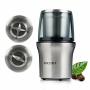 Secura Electric Coffee Grinder And Spice Grinder With 2 Stainless Steel Blades Removable Bowls