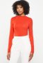 Polo Wmn Second Skin Long Sleeve Top - Red