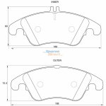 Stone Brake Pad Set Front SP39580