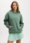 Cotton On Plush Premium Graphic Hoodie - Emerald Forest heritage Wellness Club
