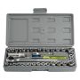 40 Pieces 1/4 And 3/8 Combination Socket Wrench Set