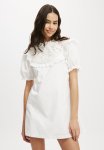Cotton On Zoe Cutwork Ruffle MINI Dress - White