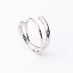 Wrap Around Silver Ring - 6 Silver
