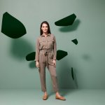 Utility Jumpsuit Khaki Green - 40
