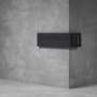 House Number Corner D02 - 350H X 600D X 2000W / Matt Black / No