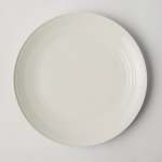 - Embossed Lines Dinner Plate Choose From 5 Colours - White Cream