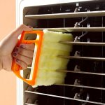 1PC Window Blind Cleaner Microfibre Blind Cleaning Brush Handheld Blind Dust Removal Brush Window Air Conditioner Duster Multipu