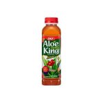 Aloe Vera King Cranberry Drink 500ML - Refreshing Fruity Juice Beverage With Real Aloe Pulp Hydrating Healthy Liquid Snack South