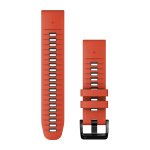 Garmin Quickfit 22MM - Flame Red graphite Silicone Band