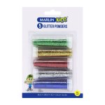 Marlin Kids Glitter 7G 5'S Blue Green Red Gold & Silver Blister Card Pack Of 12