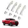 Fauitay Car Exterior Door Handle Cover 8 Pcs Exterior Side Door Handle Protector Abs Chrome Door Protector Compatible For Hilux Revo AN120 AN130
