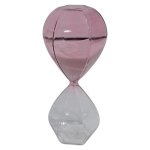 Glass Sand Timer Hourglass Pink 22CM