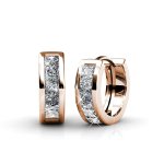 DESTINY Abby Hoop Earrings With Swarovski Crystals