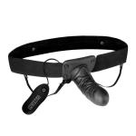 Lux Fetish Unisex Vibrating Hollow Strap-on Dildo