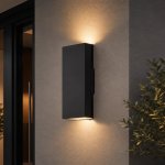 Verti Up And Down LED Wall Light In Black