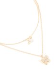 Goldair Gold Diamante Pearl & Butterfly Layered Necklace
