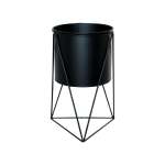 Tri Black Metal Planter Stand