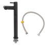 Brushed Stainless Steel Single Cold Bathroom Faucet High Straight