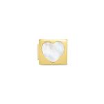 Composable Glam Link Heart M. Of Pearl Golden