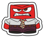 Pixar Inside Out Anger Jibbitz - Multi Osfa