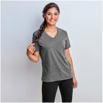 Ladies Michigan Melange V-neck T-Shirt