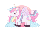 Unicorn Wall Sticker - Peel And Stick