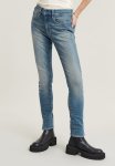 G-star Raw Lhana Skinny Split Wmn - Sun Faded Biscay Blue