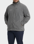 Mens Eagle Fleece Jackets Charch - 10XL Char Mel