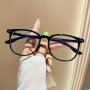 Fashion Transparent Lens Eye Protection Glasses Simple Versatile Glasses Outdoor Travel Matching Glasses Computer Glasses Comfortable Wear For Women & Men