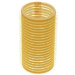 Cling Hook & Loop Hair Perm Curlers 28MM Yellow 12 PACK