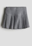 Pleated Skirt - Grey Multi