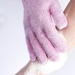 Scrubbing Bath Glove Five Finger Scrub Towel Skin Exfoliation & Purification Cleanse Dead Dry Skin Exfoliating Scrub Gloves Wome