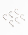 Surgical Steel Corkscrew And Ball Nose 6-PACK