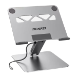 Benfei Adjustable Notebook Stand Built-in With 1X HDMI 4K@60HZ RJ45 1000MBPS 2X Usb-a 3.0 + 1X Usb-c 10GBPS Ports And 180 Adjust